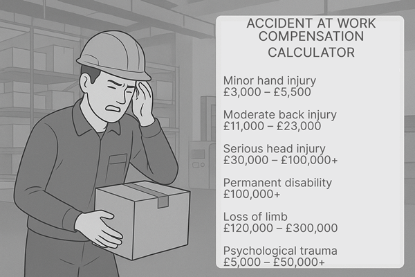 Accident at Work Payout Settlement Calculator