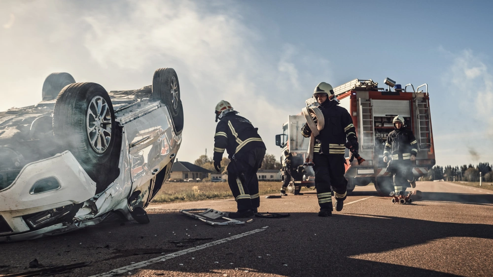 Fire rescue team on hand to help