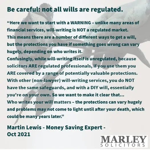 What MSE's Martin Lewis says about using a Free will writing service