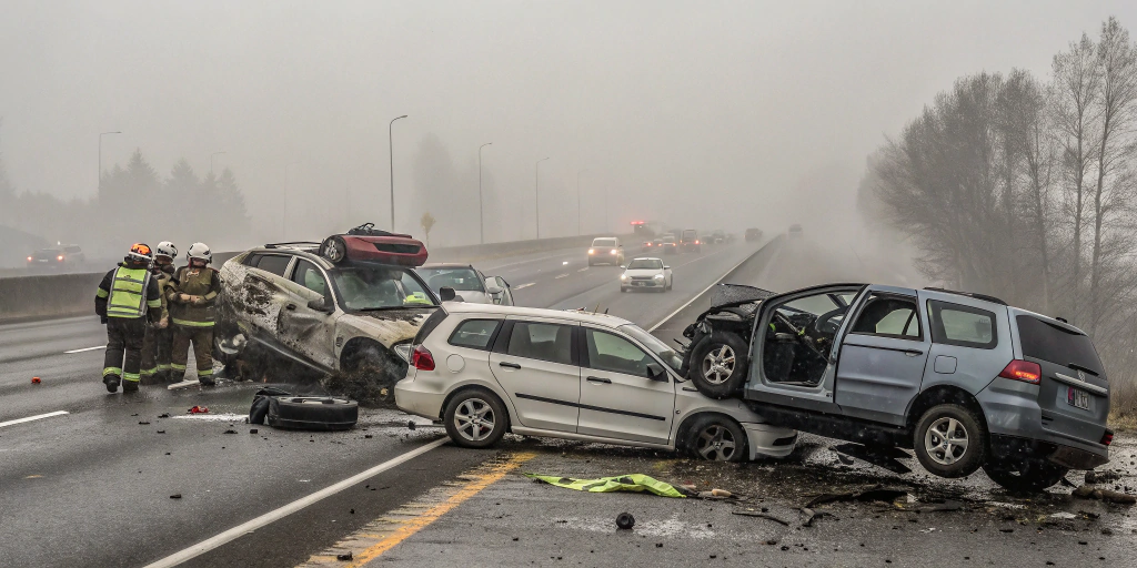 Multi-car pile-up claims