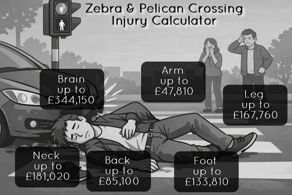 zebra pelican crossing injury calculator