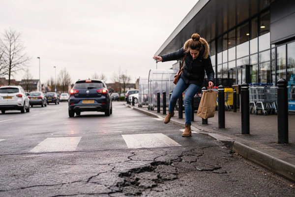 Trip vs vehicle accidents